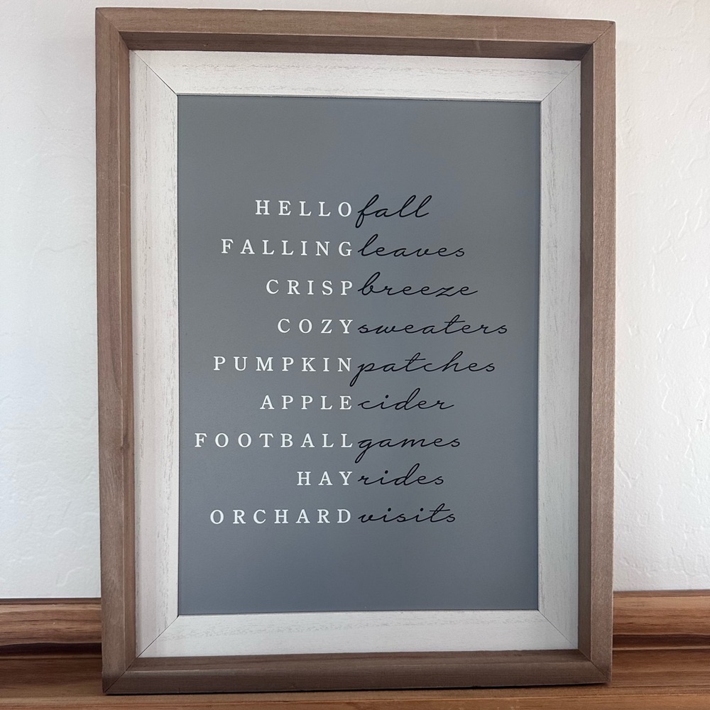 Kirkland’s Fall Wall Art 18” by 14”